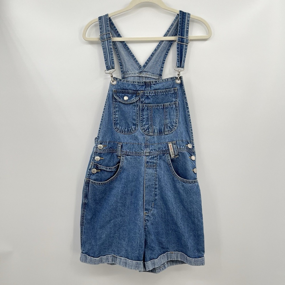 Women's Vtg Overalls London London Blue Denim 90s M Retro